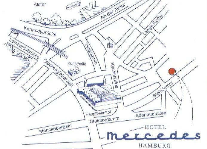 Hotel Mercedes/centrum Hamburg